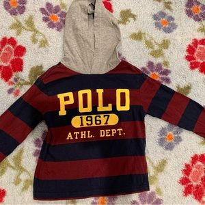 Polo Ralph Lauren Toddler Boys Logo Striped Hooded T-shirt